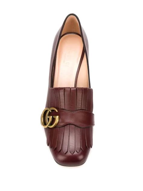 wide gucci loafers|gucci fringe loafer.